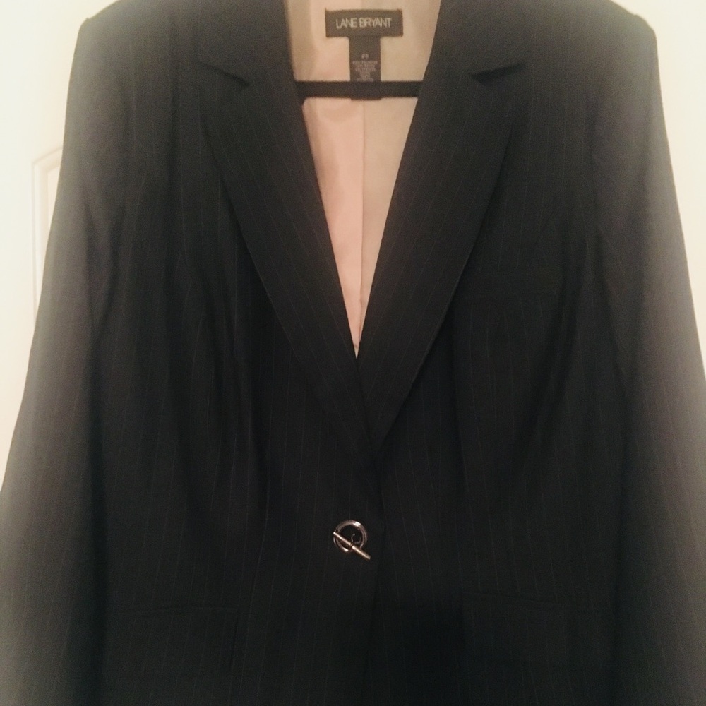 Lane Bryant pinstriped suit
